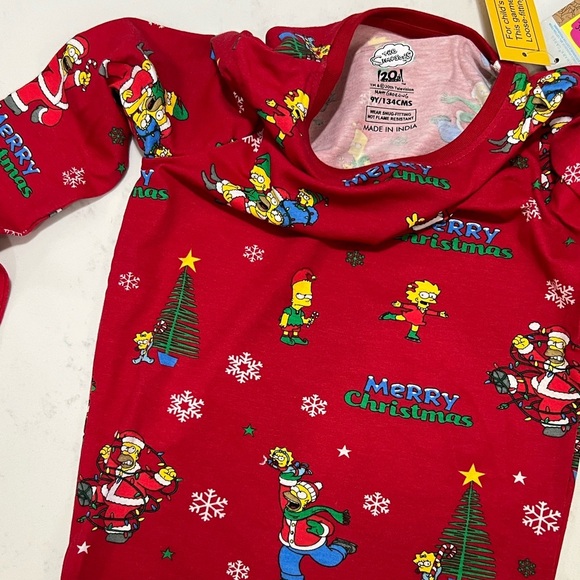 Festive Holiday Kids Pajama Set - Red - Picture 9 of 10